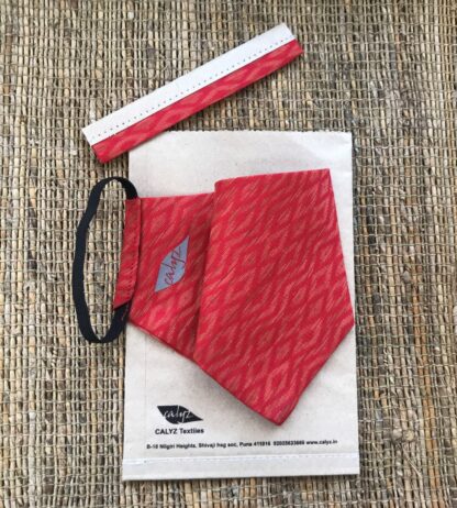 Stay Safe Red Woven Mask - Image 3